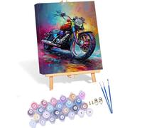 Peinture par Numéros pour Adulte Couleur avec Pinceaux et Acryliques Bricolage Peintures Kits, DIY Moto Peinture Numero Enfant, Paint by Numbers pour Décoration de la Maison 40x50cm Sans Cadre P-15