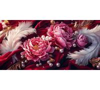 Peinture par Numéros pour Adulte Fleur DIY Peinture Numero d'art Acrylique Adulte Débutants 60x120cm Plante Numéro d'Art Kit Peinture par Décoration Cadeaux Femme Pour La Maison (sans Cadre) J0L-844