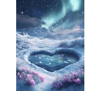 Peinture par Numéros pour Adulte, Kits de Peinture au Numéro avec Débutants Acrylique Pigmentée, DIY Amour Aurore Creatif Toile Paint by Numbers Kits, Décoration de Maison 20x30cm (Sans Cadre) E-9