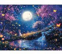 Peinture par Numéros pour Adulte, Kits de Peinture au Numéro avec Débutants Acrylique Pigmentée, DIY Couple De RêVe Creatif Toile Paint by Numbers, Décoration de Maison 100x130cm (Sans Cadre) E-546