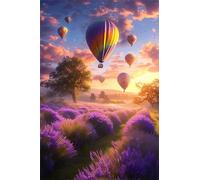 Peinture par Numéros pour Adulte Lavande,Peinture Numero coucher de soleil DIY Activité Manuelle,Peindre par Nombre Kits Pinceaux et Acryliques DIY Peintures Kits la décoration de la Maison 40x50cm
