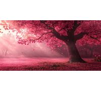 Peinture par Numéros pour Adulte rose, Peinture Numero Arbre DIY Peindre Nombre pour Enfant Kits avec Pinceaux et Acryliques Bricolage Peintures Kits pour la décoration de la Maison 30x60cm E-1100