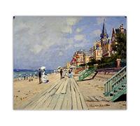 Peinture par numéros pour adultes et enfants Claude Monet La plage à Trouville, 1870 en peinture à l'huile à faire soi-même, impression sur toile, art mural, décoration d'intérieur