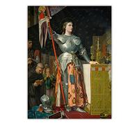 Peinture par numéros pour adultes et enfants - Jeanne d'Arc au couronnement de Charles VII - Impression sur toile - Décoration murale