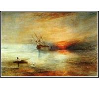 Peinture par numéros pour adultes Fort Vimieux Peinture par Joseph Mallord William Turner Kits de peinture à l'huile par numéros