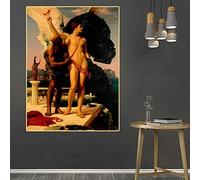 Peinture par numéros pour adultes Frederic Leighton, Icare et Daedalus, kits de peinture par numéros pour adultes sur toile