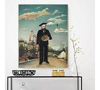 Peinture par numéros pour adultes Henri·Rousseau《Myself-Portrait-Paysage》 Kits de peinture par numéros pour adultes sur toile