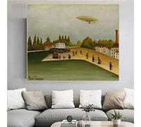Peinture par numéros pour adultes Henri Rousseau Quai d'Ivry Kits de peinture sur toile Cadeaux Arts Artisanat pour décoration d'intérieur