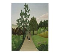 Peinture par numéros pour adultes Henri·Rousseau《Sunday Walkers》 Kits de peinture sur toile Cadeaux Arts Artisanat pour décoration d'intérieur