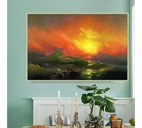Peinture par numéros pour adultes Ivan Aivazovsky La neuvième vague Kits de peinture par numéros sur toile pour adultes