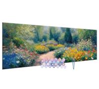 Peinture par Numéros pour Adultes, Le Jardin monet DIY Peinture à l'huile par Numéros sur Toile Artisanat avec Pinceaux Peintures Acryliques pour Enfants, Décoration D'intérieur Cadeaux 40x80cm S-308