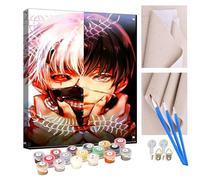 Peinture par numéros pour adultes Mangas et animes japonais DIY peinture à l'huile par numéros sur pinceaux peintures acryliques pour enfants décoration 40cm x 50 cm