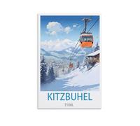 Peinture par numéros pour adultes, paysage de Kitzbühel, Tyrol, kit de peinture à l'huile à faire soi-même, peinture par numéros, dessin sur toile, art, décoration d'intérieur, cadeaux, 30 x 40 cm