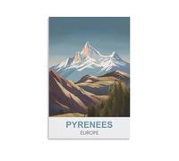 Peinture par numéros pour adultes, Pyrénées Europe, peinture numérique à faire soi-même pour débutants, décoration murale, dessin, cadeau, 40 x 50 cm