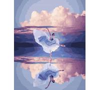 Peinture par numéros - Reflet de la légèreté 40x50 cm