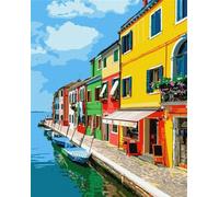 Peinture par numéros - Rues d'Italie 40x50cm