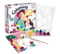 Peinture par numéros - SENTOSPHERE - Colorizzy Licornes - Rose - 24cm