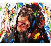 Peinture par numéros Singe vif