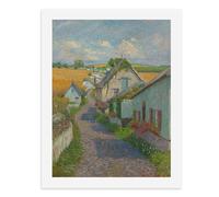 Peinture par numéros Une rue pittoresque de village bordée de maisons charmantes et de fleurs vibrantes Kit de peinture numérique pour adultes Créez votre propre scène magique Fournitures d'art sans