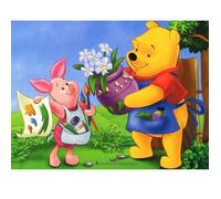 Peinture par numéros - YEESAM ART - Winnie l'ourson - 40x30 cm - Multicolore - DIY Diamant Painting