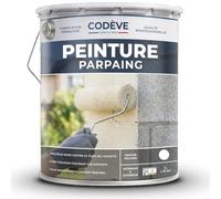 Peinture Parpaing - Codeve Bois/RAL 1015 - Ivoire clair - 5L - Intérieur/extérieur - Pour La Protection D'un Mur Parpaing, Brique Ou Béton Cellulaire.