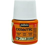 Pébéo Peinture à froid céramique 3253124 - flacon de 45 ml - jaune orange