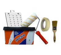 Peinture - PECTRO - Set Peinture 4L - Mat - Acrylique - Intérieur/Extérieur