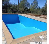 Peinture Piscine Bassin Béton ARCAPISCINE Ciment Décoration Imperméable Bleu Blanc Gris Grise Jaune Sable Noir Vert Bleu 2.5 L