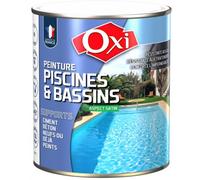 Peinture piscine bassin blanc satin 2.5L OXI embellir rénover résiste aux traitements et eau de mer
