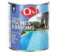 Peinture piscine bassin blanc satin 2.5L OXI embellir rénover résiste aux traitements et eau de mer