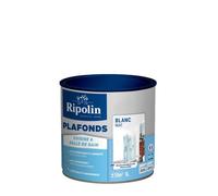 Peinture plafonds cuisine & salle de bain - Blanc mat - RIPOLIN - 1L