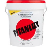 Peinture plastique lavable intérieur/extérieur blanc mat couvrant 4l titanlux 06t100005
