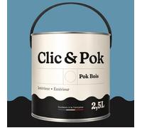 Peinture - POK - Bois glycéro microporeuse - 2,5L - RAL 5024 Bleu pastel - Satiné