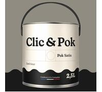 Peinture - POK - SATIN - Taupe Grisée - 2,5L - Satiné - Acrylique