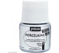 Pébéo Peinture Porcelaine 150 Effet moiré Argent – 45 ml