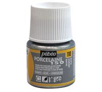 Peinture porcelaine - Pébéo - 150 - Argent moiré - Flacon 45ml - Cuisson 150°C