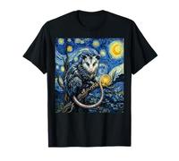 Peinture Post-impressionniste Opossum Van Gogh Nuit étoilée T-Shirt