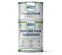 Peinture pour baignoire et salle de bain - BRICOSALVAJE - Blanc - Satiné - 750ml