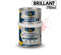 Peinture pour baignoire et salle de bain - BRICOSALVAJE - Rose Quartz - Brillant - 750ml