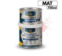 Peinture pour baignoire et salle de bain - BRICOSALVAJE - Rose Quartz - Mat - 750ml