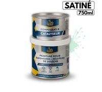 Peinture pour baignoire et salle de bain - BRICOSALVAJE - Vert Eucalyptus - Satiné - 750ml
