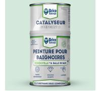 Peinture pour baignoire et salle de bain - BRICOSALVAJE - Vert - Mat - 750ml