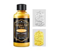 Peinture pour bois dorée - 100 ml - Liquide pailleté - Revêtement