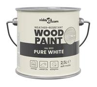 Peinture pour bois extérieure - vidaXL - Blanc - 16 5 x 16 5 x 16 cm - Séchage rapide - Faible odeur - Résistant à l'eau