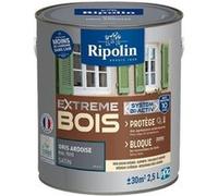 Peinture pour Bois -Intérieur/Extérieur - RIPOLIN - Ultra-couvrante - Résiste aux Intempéries. UV.Chocs -Satin - Gris Ardoise -
