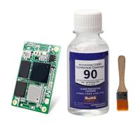 Peinture pour carte PCB - Scellant d'empotage transparent 100 ml, colle de réparation de circuit anti-humidité étanche, applicateur de pinceau | Agent de revêtement et de liaison sûr pour le terminal