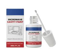 Peinture Pour Cavité Intérieure De Micro-ondes - 30 Ml De Peinture De Retouche Pour Appareils Alimentaires À Haute Température, Mastic Émail Blanc De Qualité Supérieure Pour Réparation D'éclats Et De