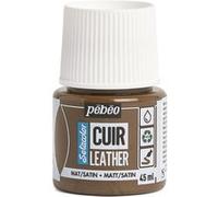 Pébéo Peinture acrylique Setacolor Cuir – pour cuir/similicuir – Brun Expresso 45 ml