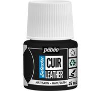 Peinture Pour Cuir Et Simili - Noir Extrême - Setacolor Cuir - Pébéo - 45ml