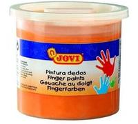 Jovi - Finger Paint, Fingerfarbe, 125 ml, Orange, 100% waschbar, auf Basis natürlicher Inhaltsstoffe, glutenfrei (56006)